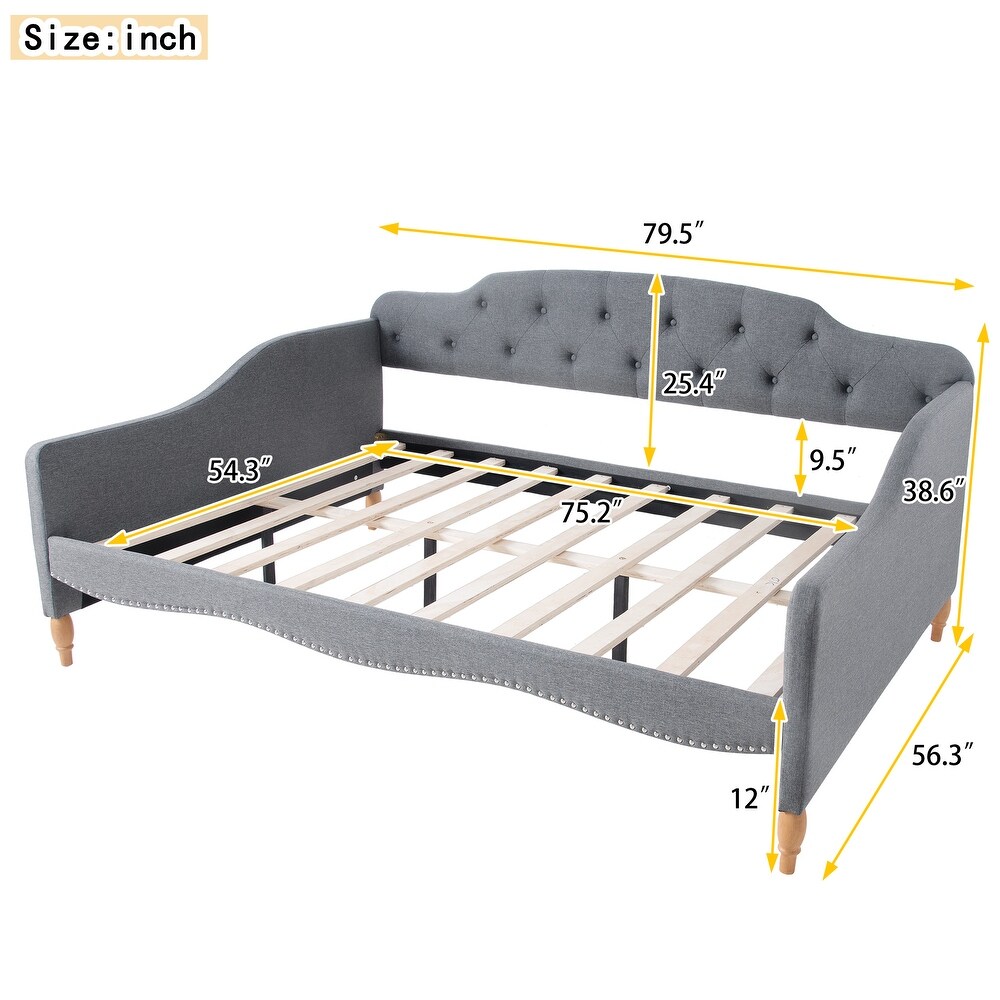 Daybed with Button Tufted Backrest