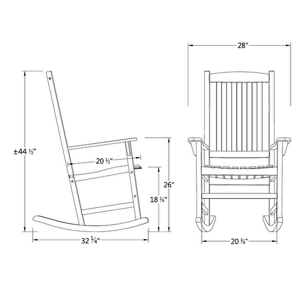 Cambridge Casual Alston 3piece Teak Outdoor Rocking Chair Chat Set