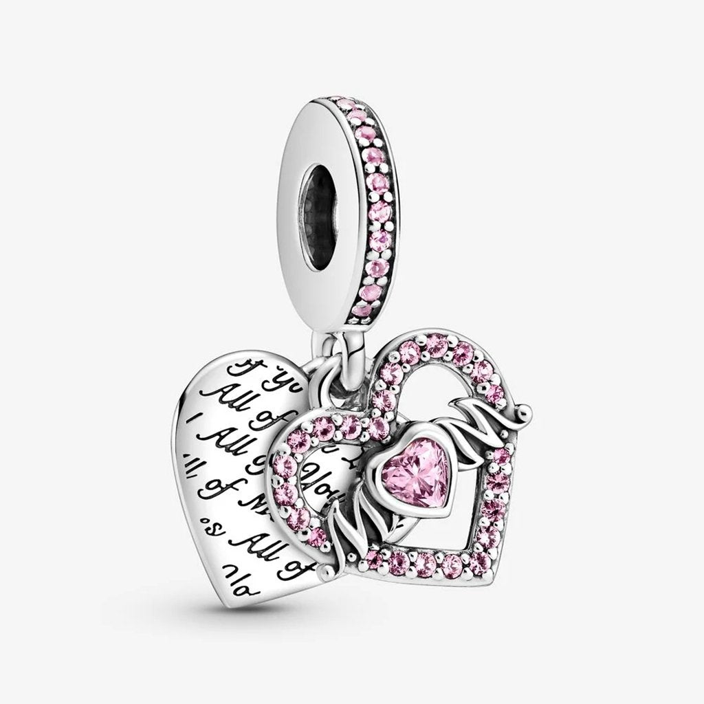 PANDORA  Heart & Mom Dangle Charm