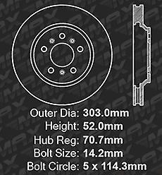 [Front] Rotors w/Ceramic Pads Elite Brakes (2006 - 2015 Impala | Lucerne V6)