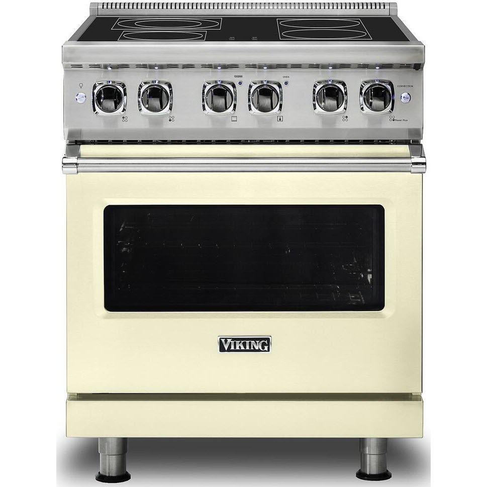 Viking 30-inch Freestanding Electric Range with SoftLit LED Lights VER5301-4BVC