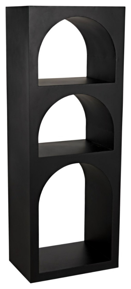 NOIR Furniture   Aqueduct Bookcase  A  Black Metal   GBCS240MTB A   Transitional   Bookcases   by GwG Outlet  Houzz