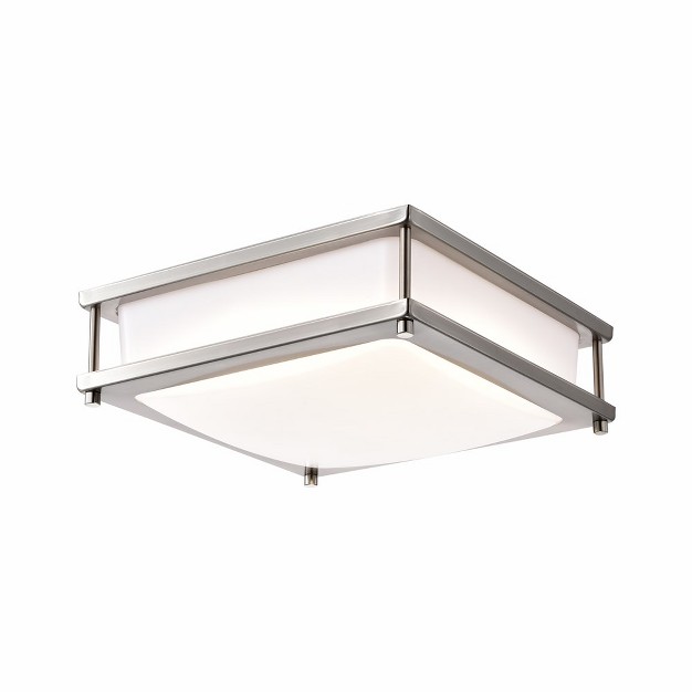 C Cattleya Brushed Nickel Dimmable 15 watt Selectable Led Ceiling Light 3000k 4000k 5000k