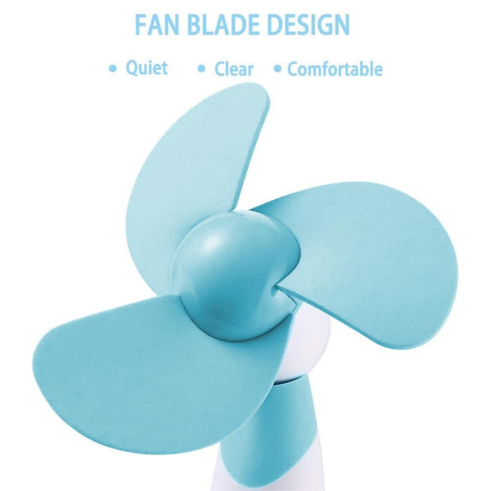 Handheld Mini Fan-bluehousehold Products