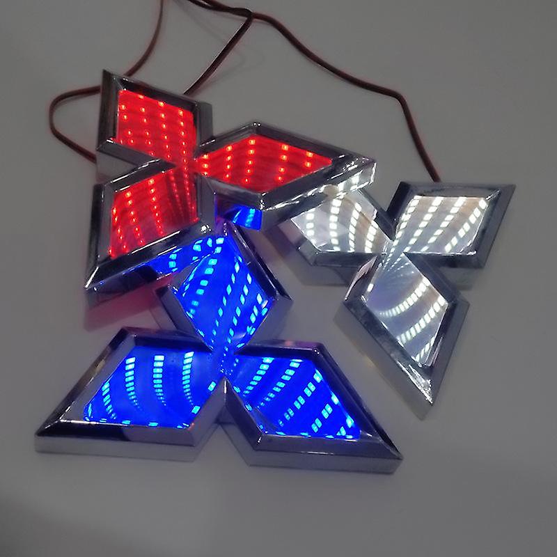 Led Badge Car Front Rear Emblem Sticker Light Decor For Mitsubishi Lancer 9 10 Outlander Asx Pajero Eclipse 3000gt Accessories