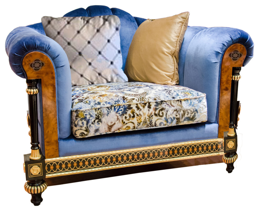 Danville Single Sofa   Traditional   Armchairs And Accent Chairs   by Infinity Furniture  Houzz