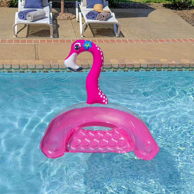 Inflatable Flamingo Swimming Pool Sling Chair Pool Float