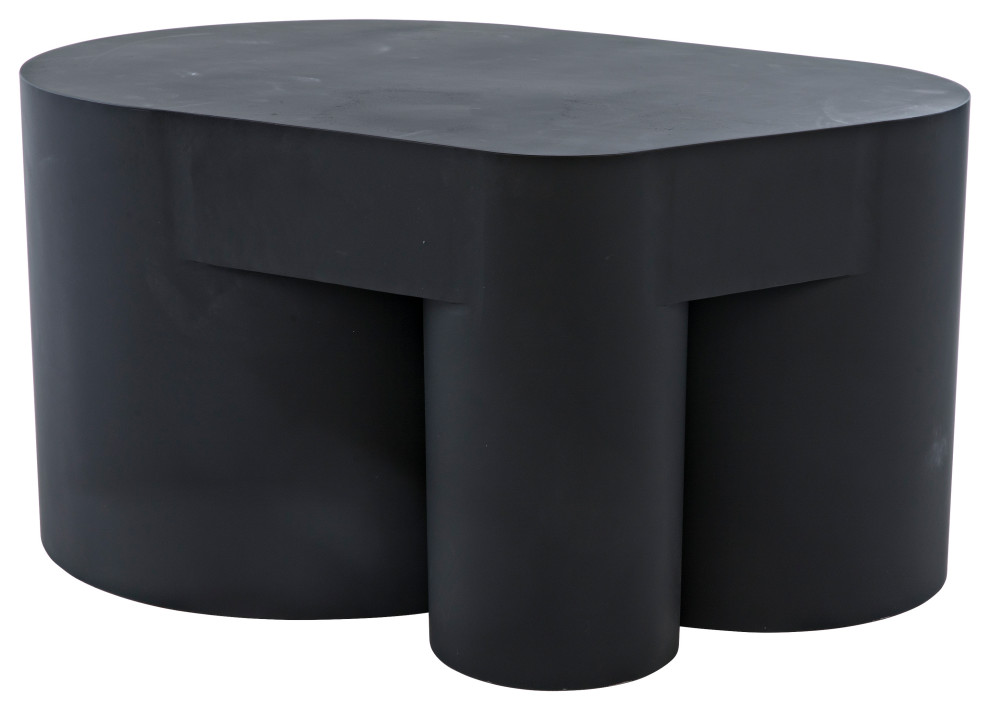 Bain Coffee Table  Black Metal   Industrial   Coffee Tables   by HedgeApple  Houzz