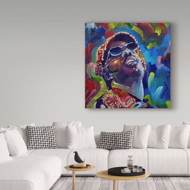 Trademark Fine Art howie Green x27 stevie Wonder x27 Canvas Art