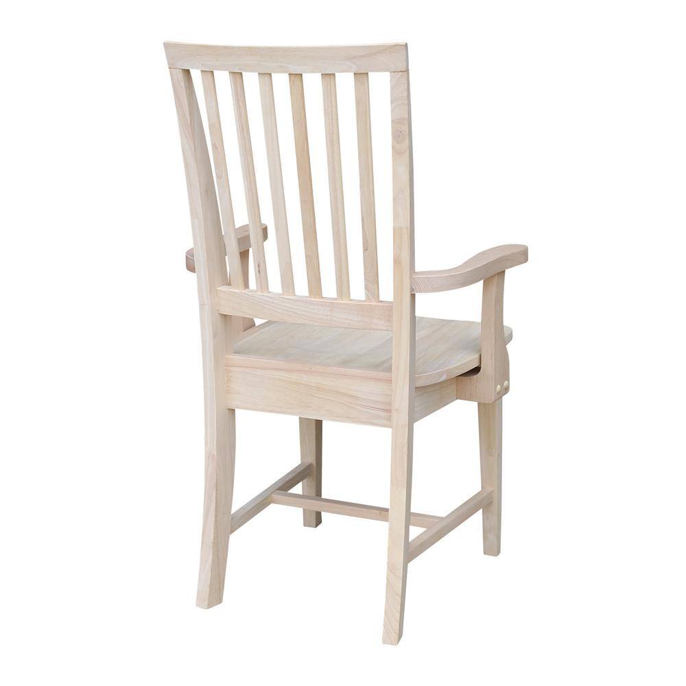 International Concepts Unfinished Wood Mission Side Chair 265A