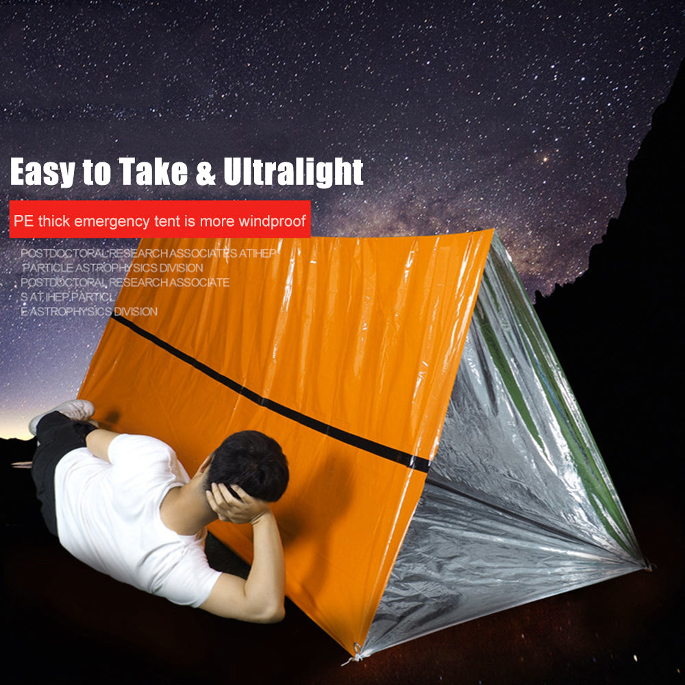 Reusable Emergency Sleeping Bag Survival Blanket Camping Tent Thermal Waterproof Outdoor Emergency Equipment