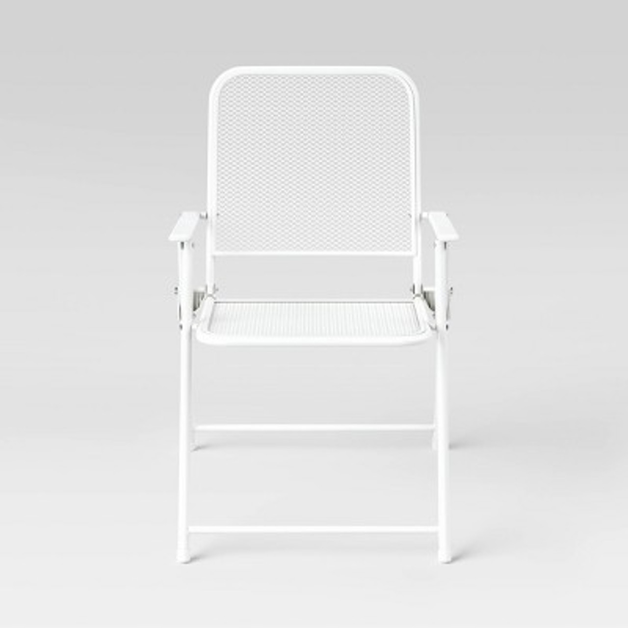 Metal Mesh Folding Chair - White - Room Essentials