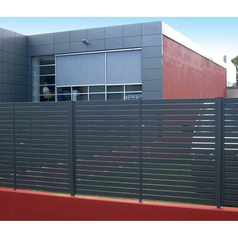 Stratco Quick Screen 7.83 ft. x 5.91 ft. x 0.20 ft. Aluminum Slat Kit in Black for fence panels SC 10666