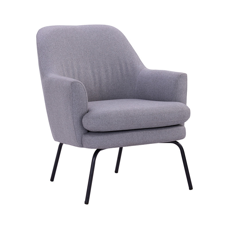 LUCIAN Lounge Chair - Pewter Grey