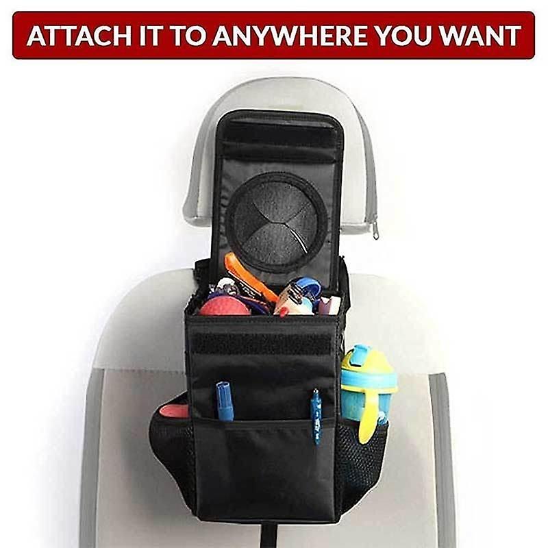 Foldable Waterproof Trash Box Car Interior Organizer Multifunctional Storage Bag Hanging Garbage Bin Litter Can Auto Accessories