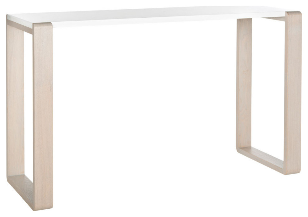 Manalo Mid Century Scandinavian Lacquer Console Table White/Gray   Scandinavian   Console Tables   by V.S.D Furniture  Houzz