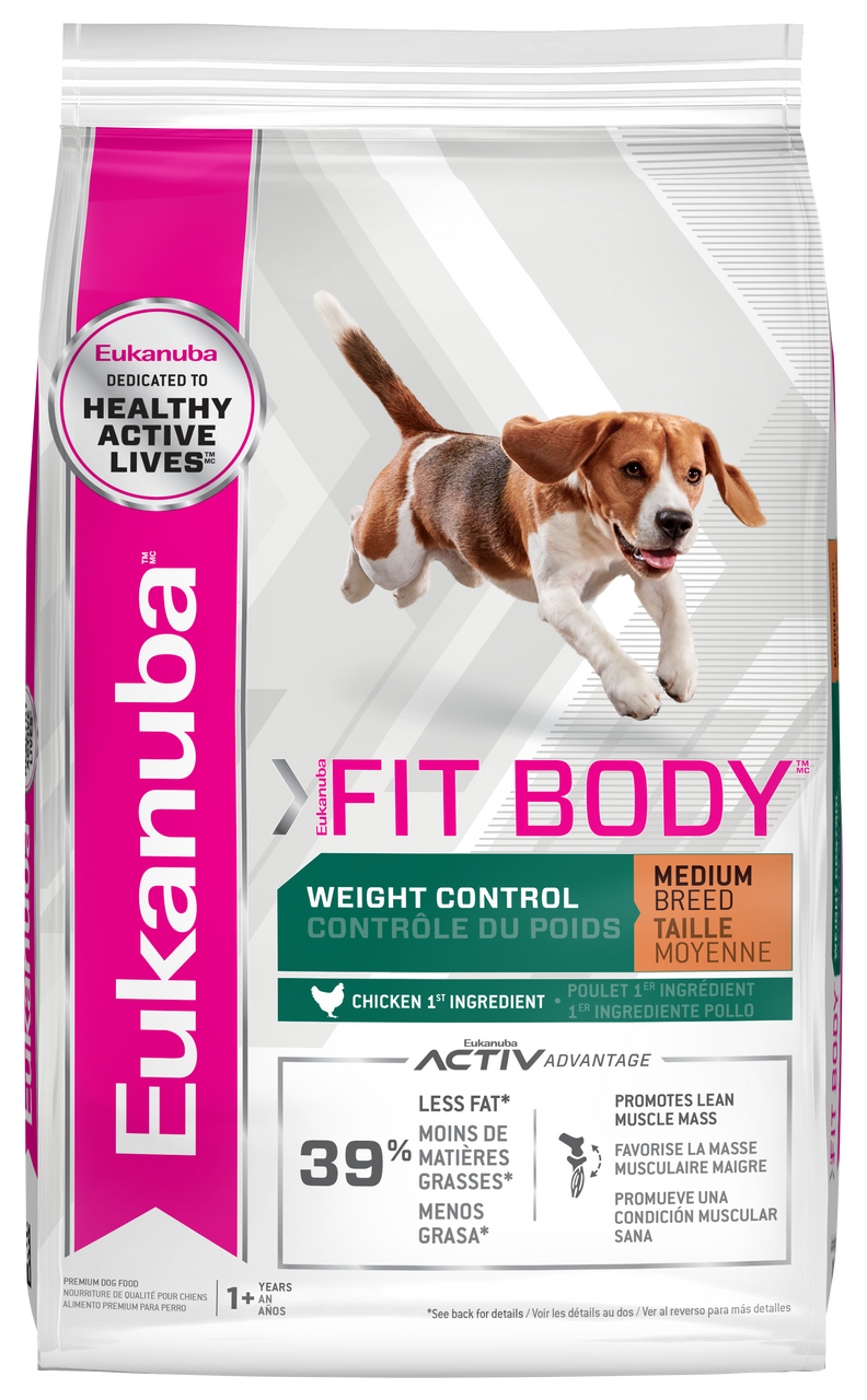 Eukanuba Medium Breed Weight Control Dog Food， 28 Lb. Bag