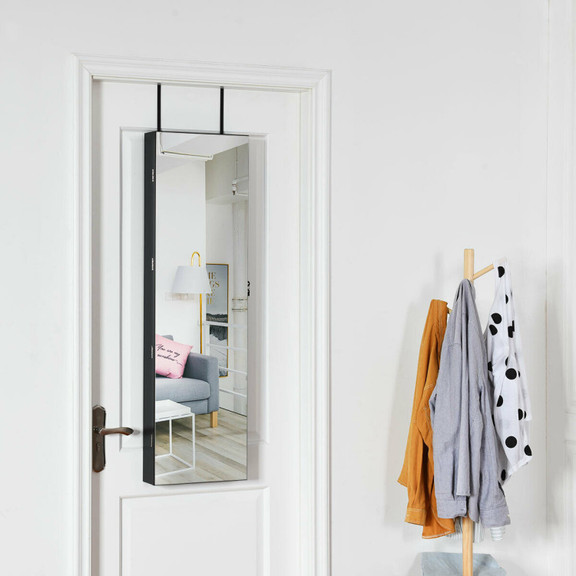 Costway 06537491 Wall and Door Mounted Mirrored Je...