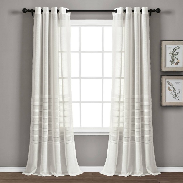 Bridie Sheer Window Curtain Panels Lush D cor