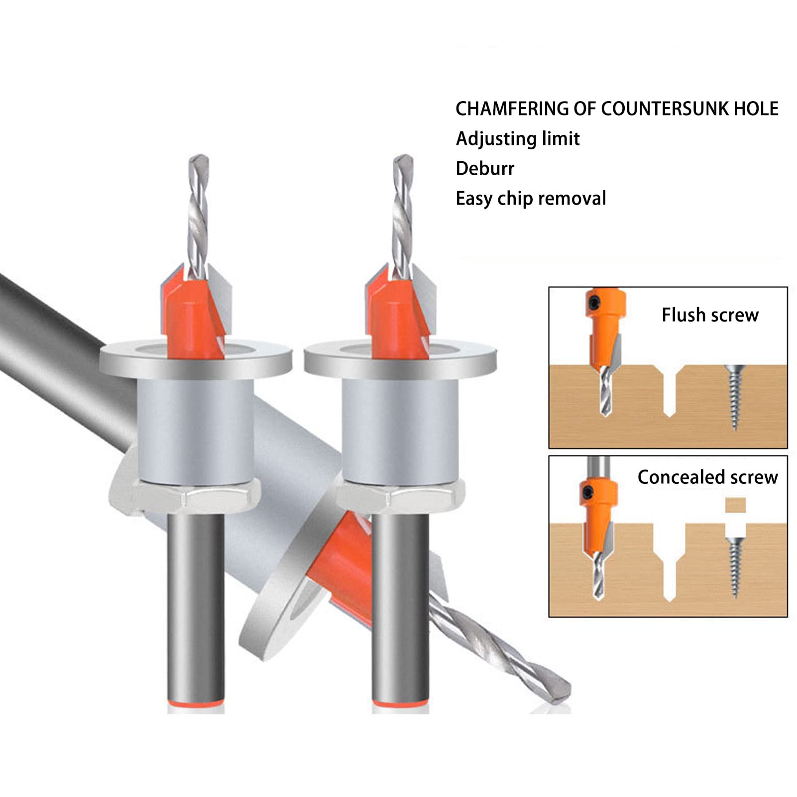 💥Made in Germany, Sole Agent💥 Limiting Countersunk Hole Drill Alloy Head Tapered Hole Drill