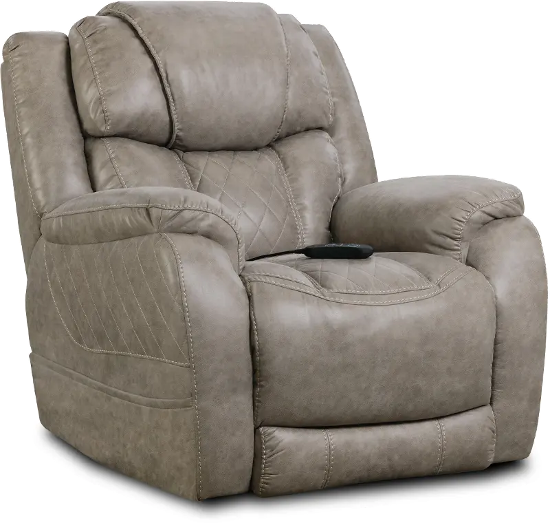 Daytona Mushroom Tan Power Recliner