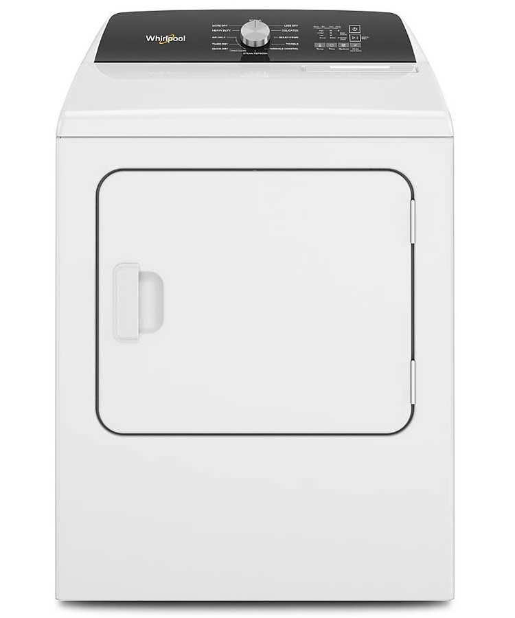 Whirlpool 7 Cu. Ft. White Moisture Sensing Electric Dryer With Steam