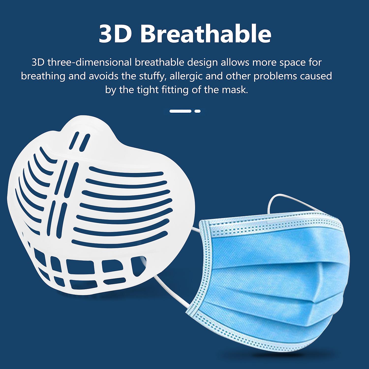 Anti-suffocating Mask Holder Waterproof Breathable Portable Reusable Mask Inner Support Bracket Refrain Mouth Nose From Touching The Mask No.262045