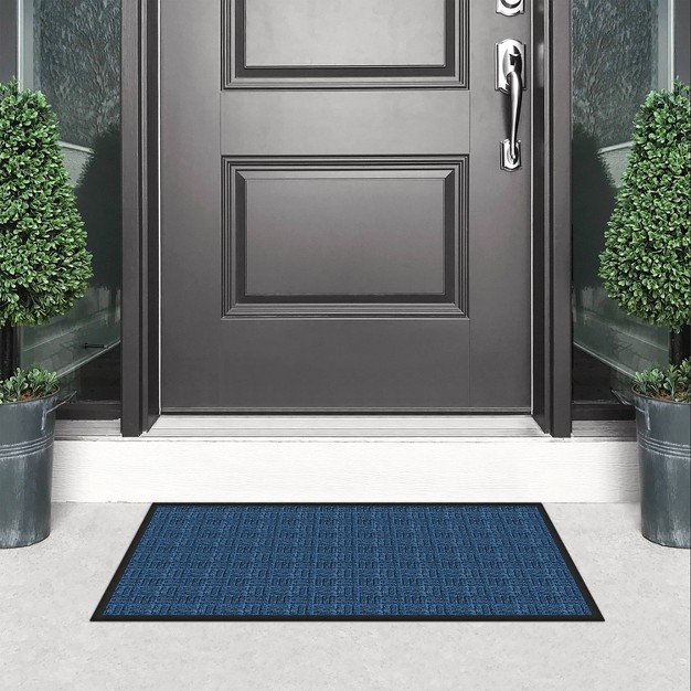 2 x27 x3 x27 Gate Keeper Doormat Blue Apache Mills