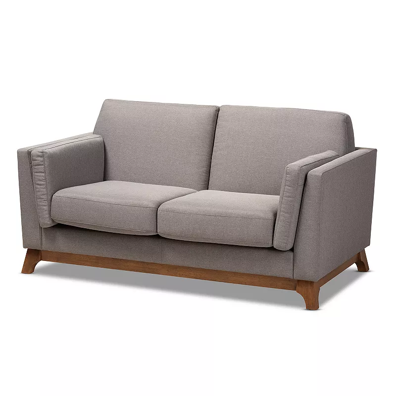 Baxton Studio Sava Loveseat