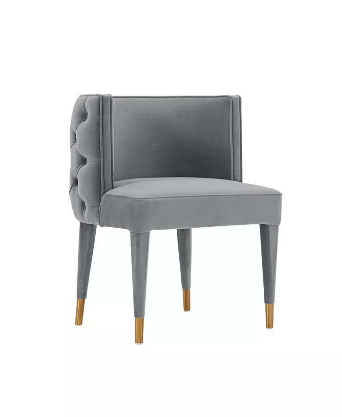 Manhattan Comfort Maya 24.02 Wide Tufted Velvet Upholstered Dining Chair