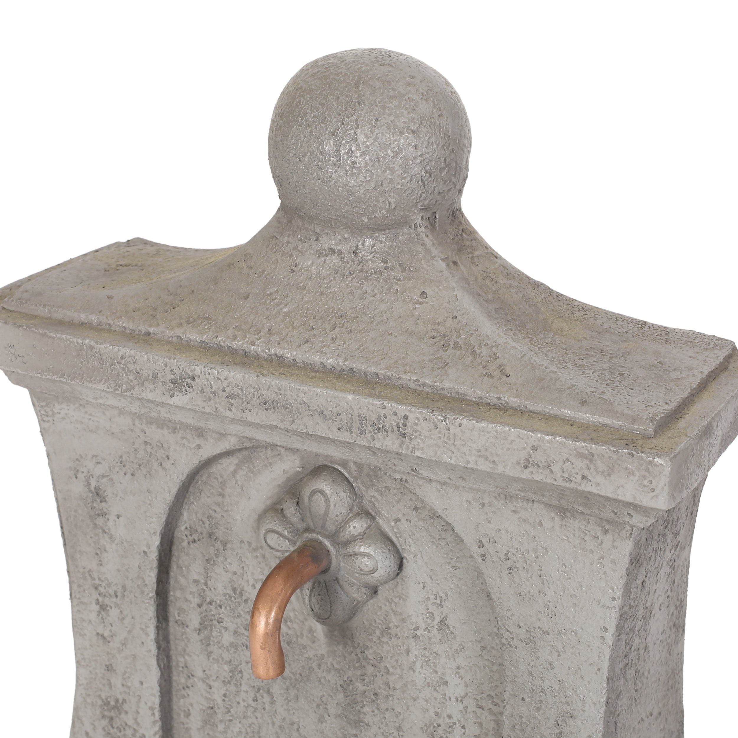 Frontage Outdoor 2-Tier Single Spout Fountain, Light Gray