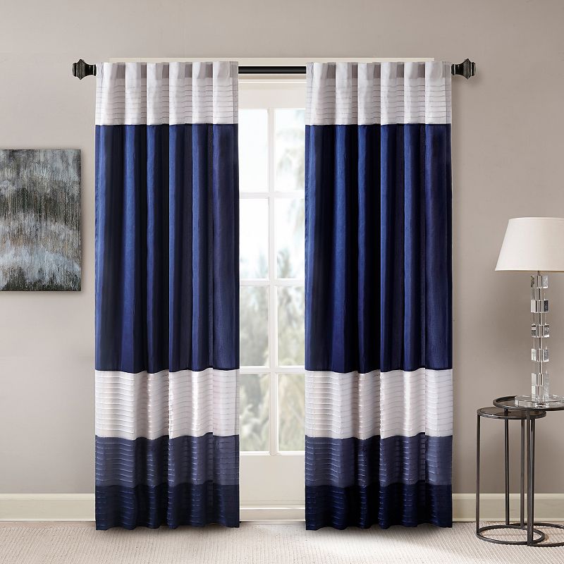 Madison Park Eastridge Light Filtering 1-Panel Rod Pocket Window Curtain - 50'' x 84''