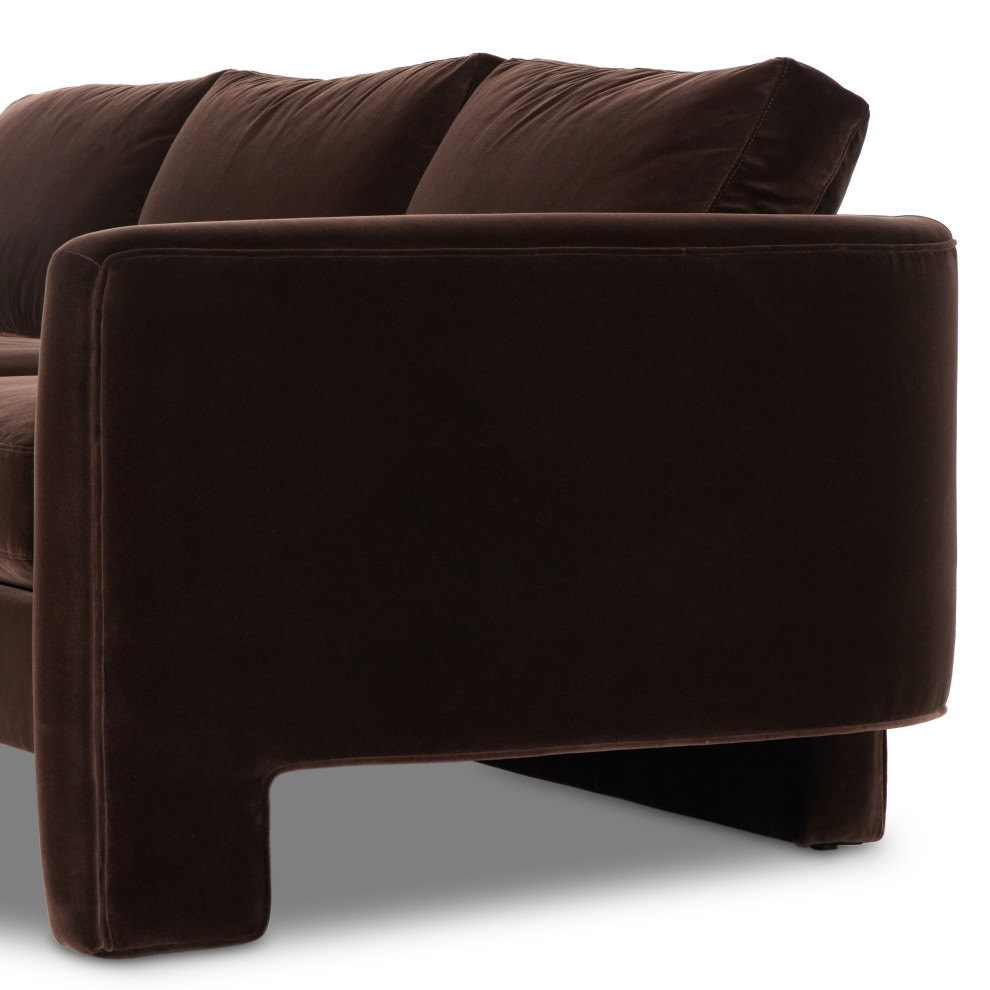 Katya Sofa 97 quotSurrey Cocoa   Transitional   Sofas   by Zin Home  Houzz