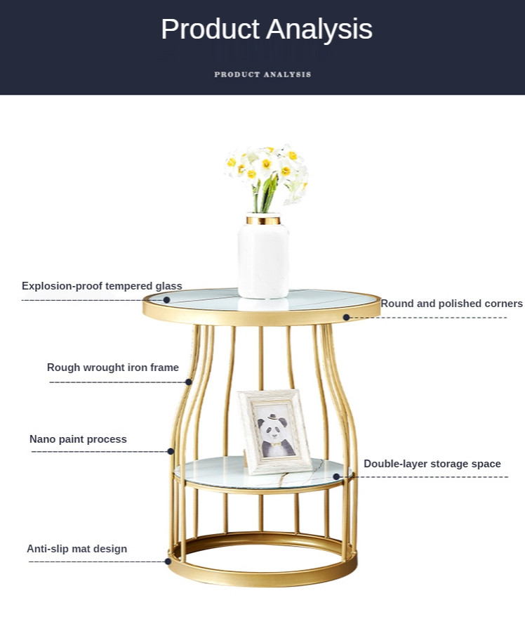 Luxury Tempered Glass Small Side Table with Iron Legs   Contemporary   Side Tables And End Tables   by Miron Demid LLC  Houzz