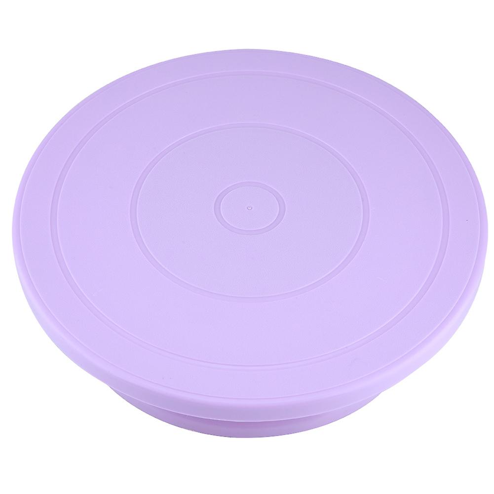 Cake Decorating Turntable Rotating Revolving Stand Pastry Baking Decoration Tool Set (Purple)