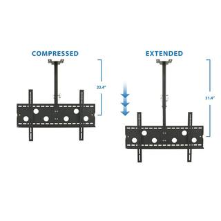 Mount-It 32 in.- 70 in. Full Motion TV Ceiling Mount with 20-Degree Tilt 175 lbs. Load Capacity MI-501B