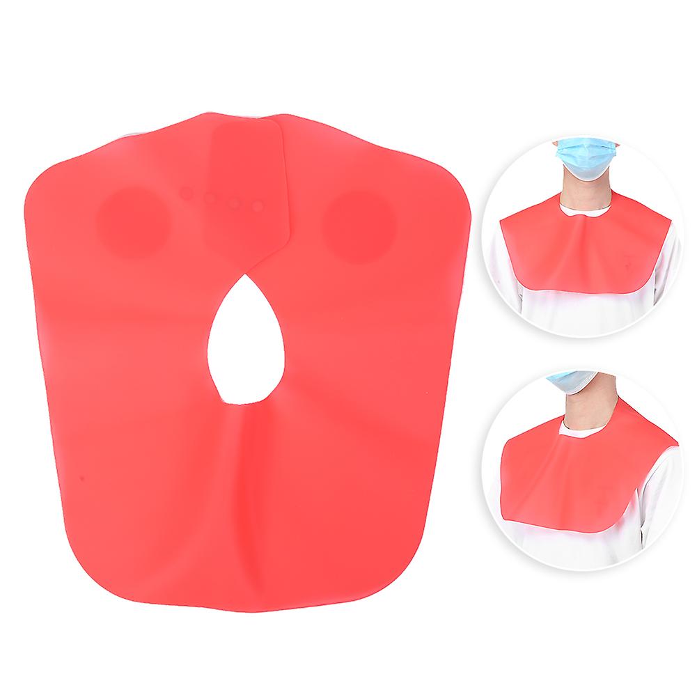 Professional Silicone Hair Cutting Dyeing Cape Home Barber Shop Hairdressing Shawll Red