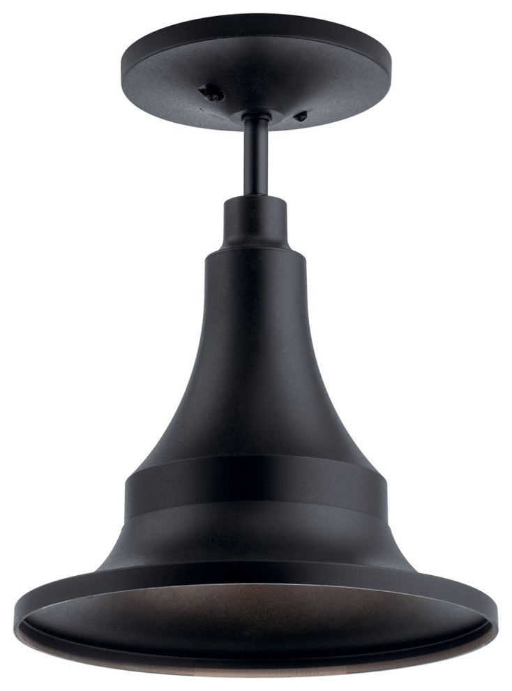 Kichler Hampshire 1 Light Outdoor Pendant 59057BKT  Textured Black   Transitional   Outdoor Hanging Lights   by Lighting and Locks  Houzz