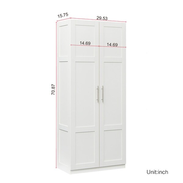 Wooden locker， 2 doors， 3 shelves， wardrobe closet， separate kitchen storage locker - - 38105664