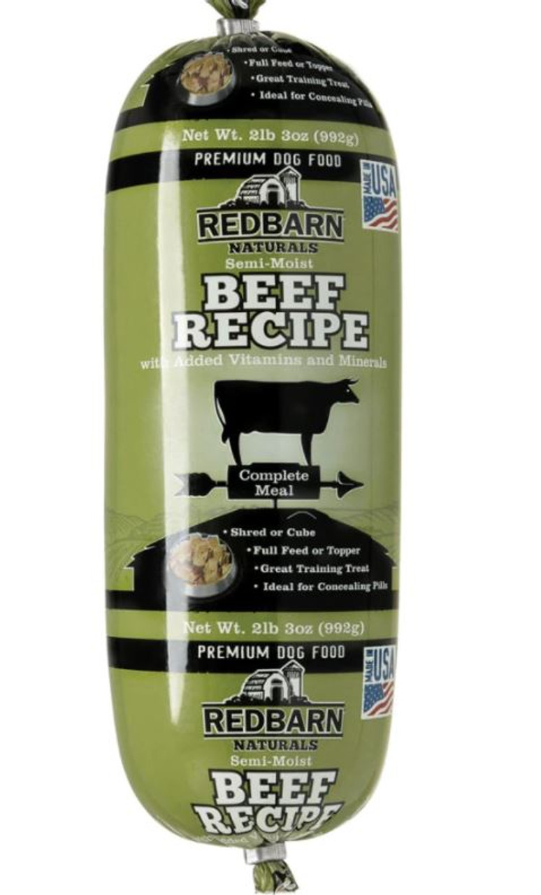 RedBarn Naturals Beef Rolled Dog Food， 2 Lbs.