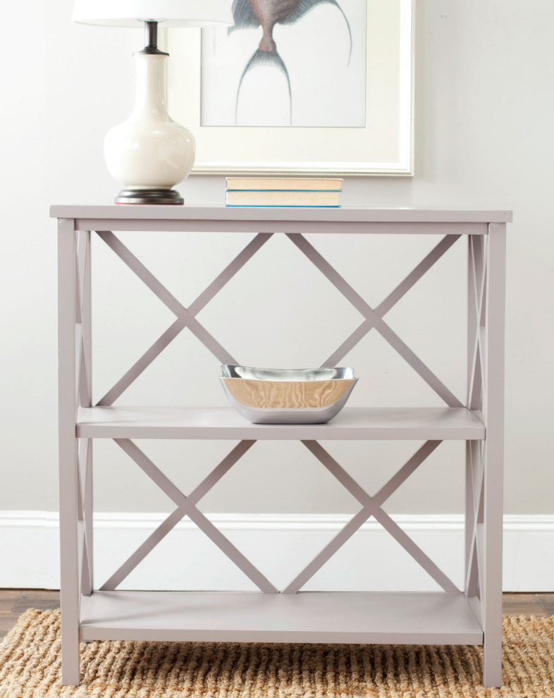 Rocket Open Bookcase Grey   Transitional   Bookcases   by AED Luxury Home Decor  Houzz