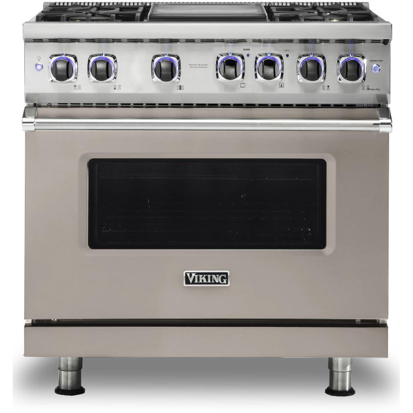 Viking 36-inch Freestanding Dual-Fuel Range with Elevation Burners CVDR7362-4GPGLP