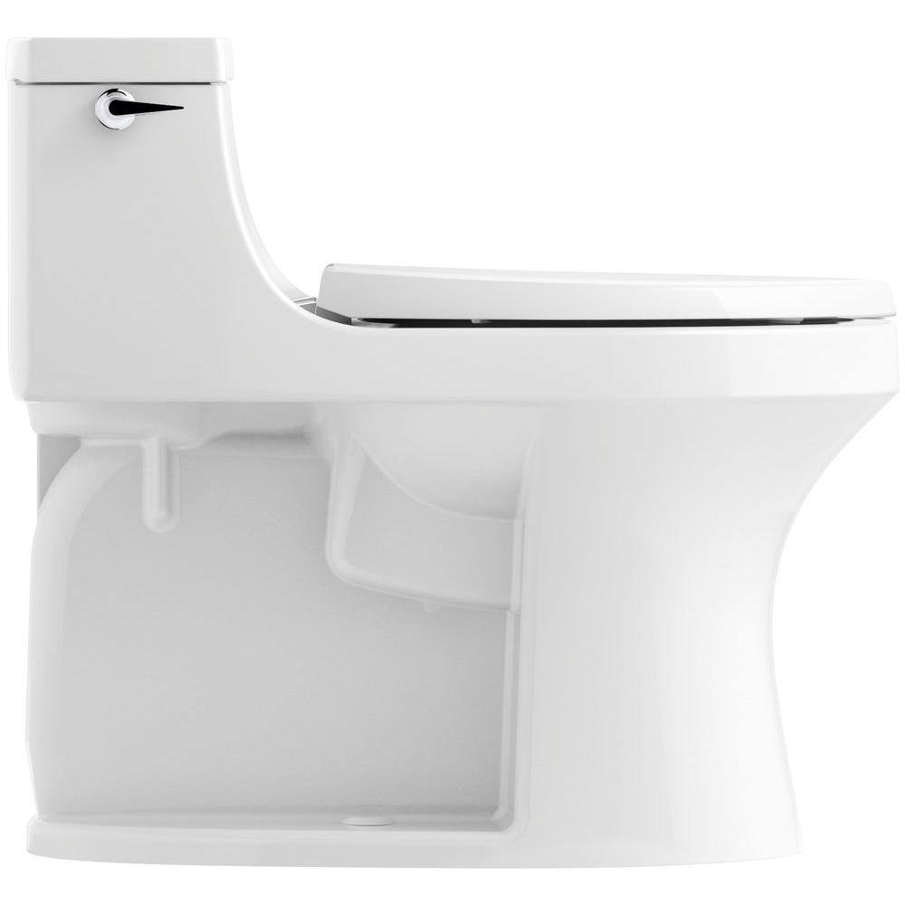 KOHLER San Souci 1-Piece 1.28 GPF Single Flush Elongated Toilet in Biscuit K-5172-96