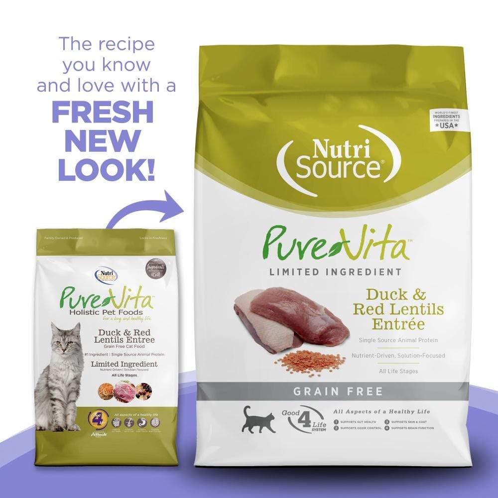 PureVita Grain Free Duck and Red lentils Dry Cat Food