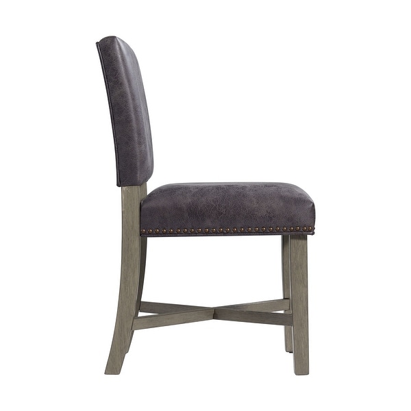 Picket House Furnishings Modesto Dining Side Chair Set in Grey