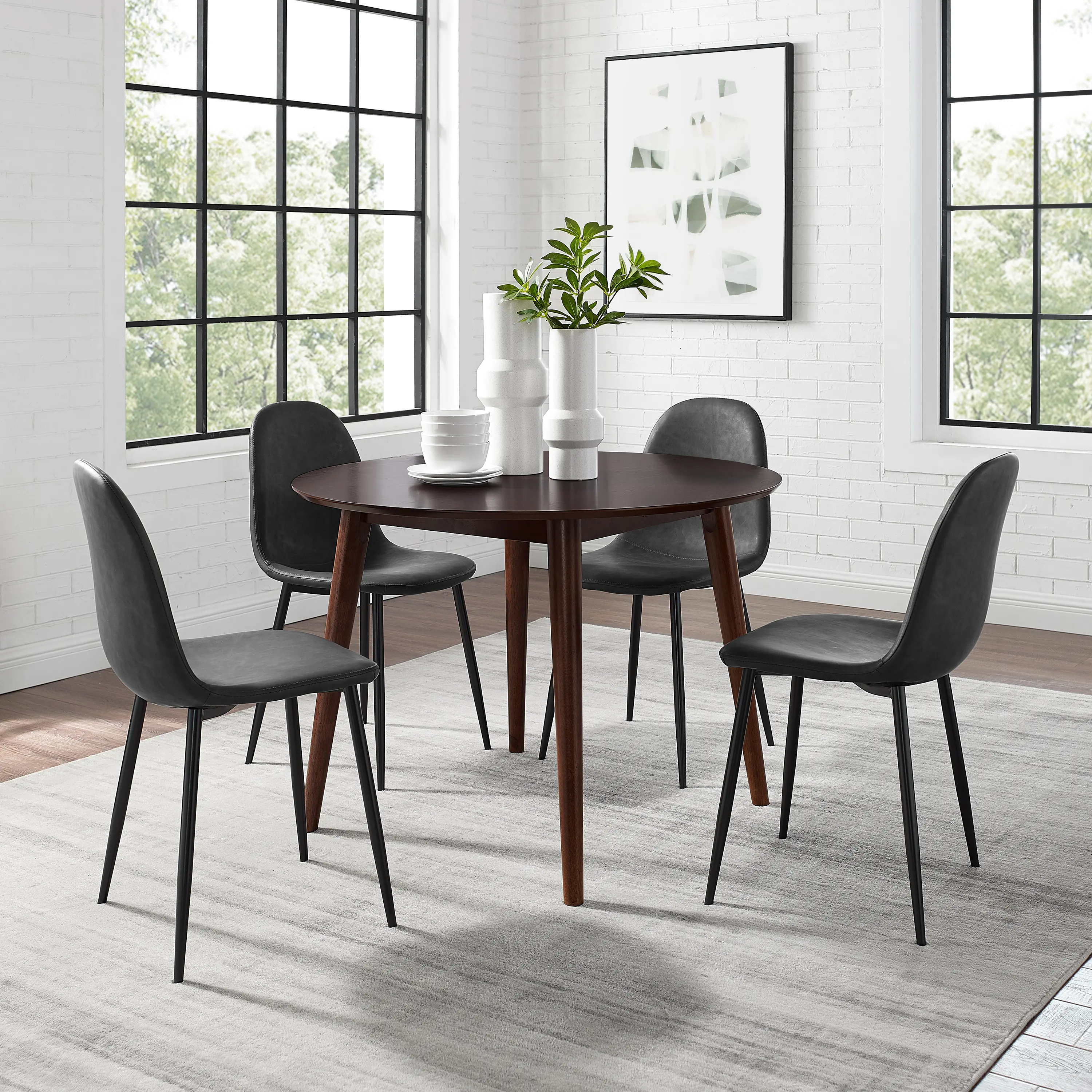 Landon Brown 5 Piece Dining Room Set