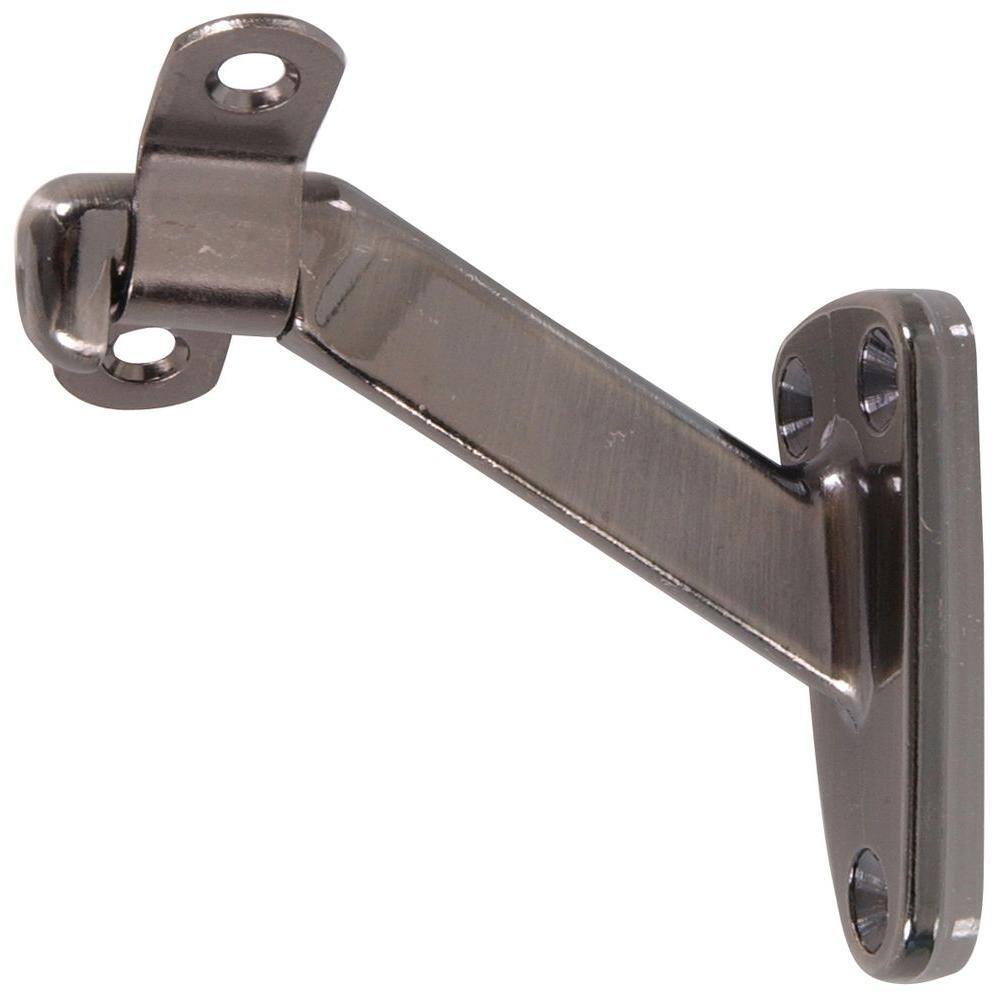 Hardware Essentials Pewter Heavy Duty Handrail Bracket (5-Pack) 852256