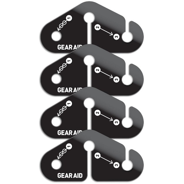 Gear Aid Outdoor Camping Line Tensioner 4 pack Black