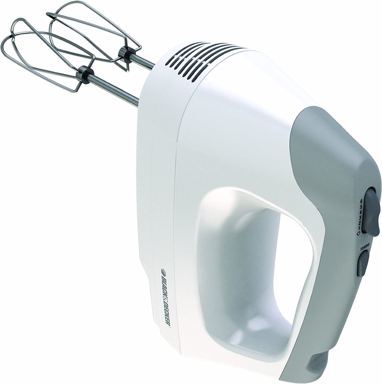 BLACK+DECKER 60-in Cord 6-Speed White Hand Mixer