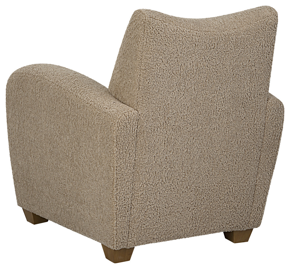 Uttermost Teddy Latte Accent Chair   Modern   Armchairs And Accent Chairs   by Zin Home  Houzz